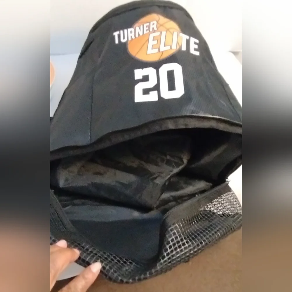 Black Sports Basketball Backpack